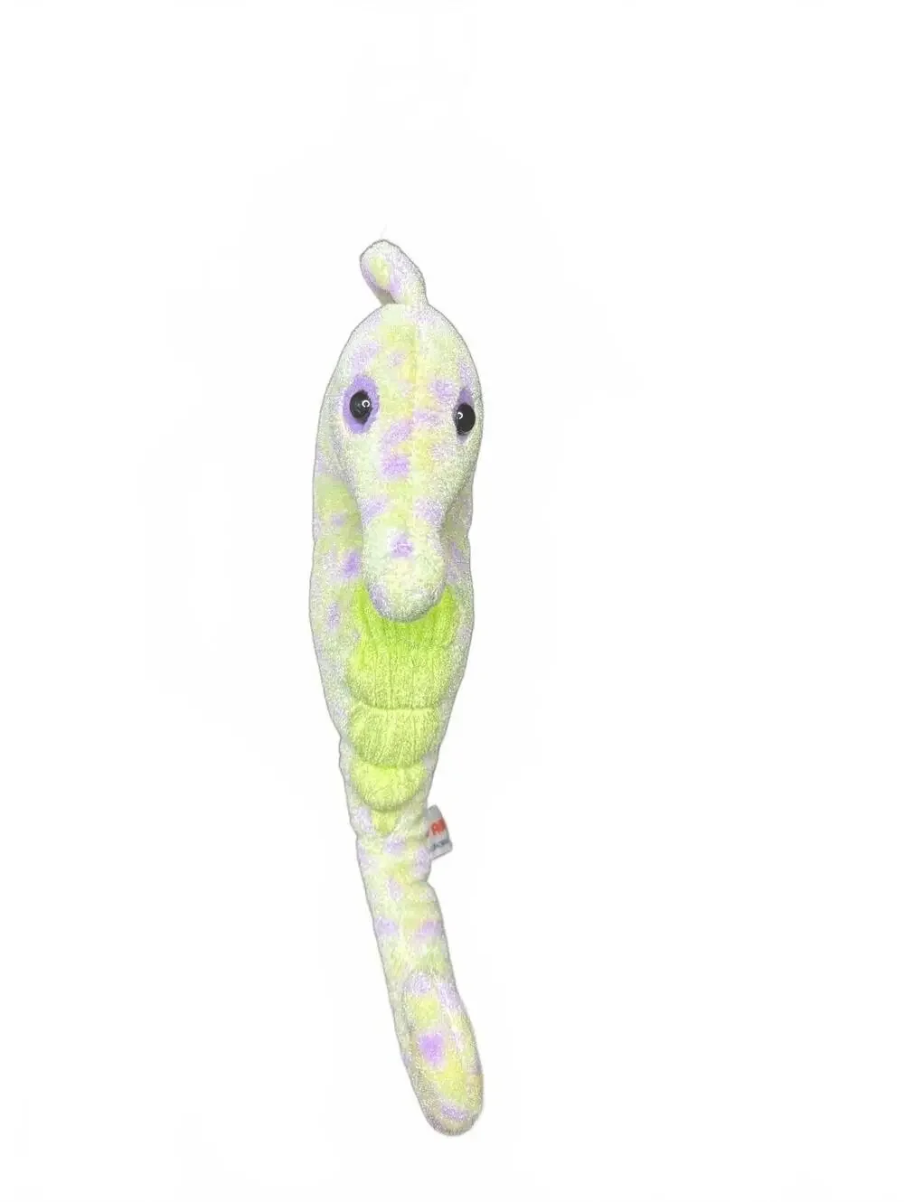 Aurora Seahorse Plush Green and Purple 12” Hanging Stuffed Animal Toy Lovie